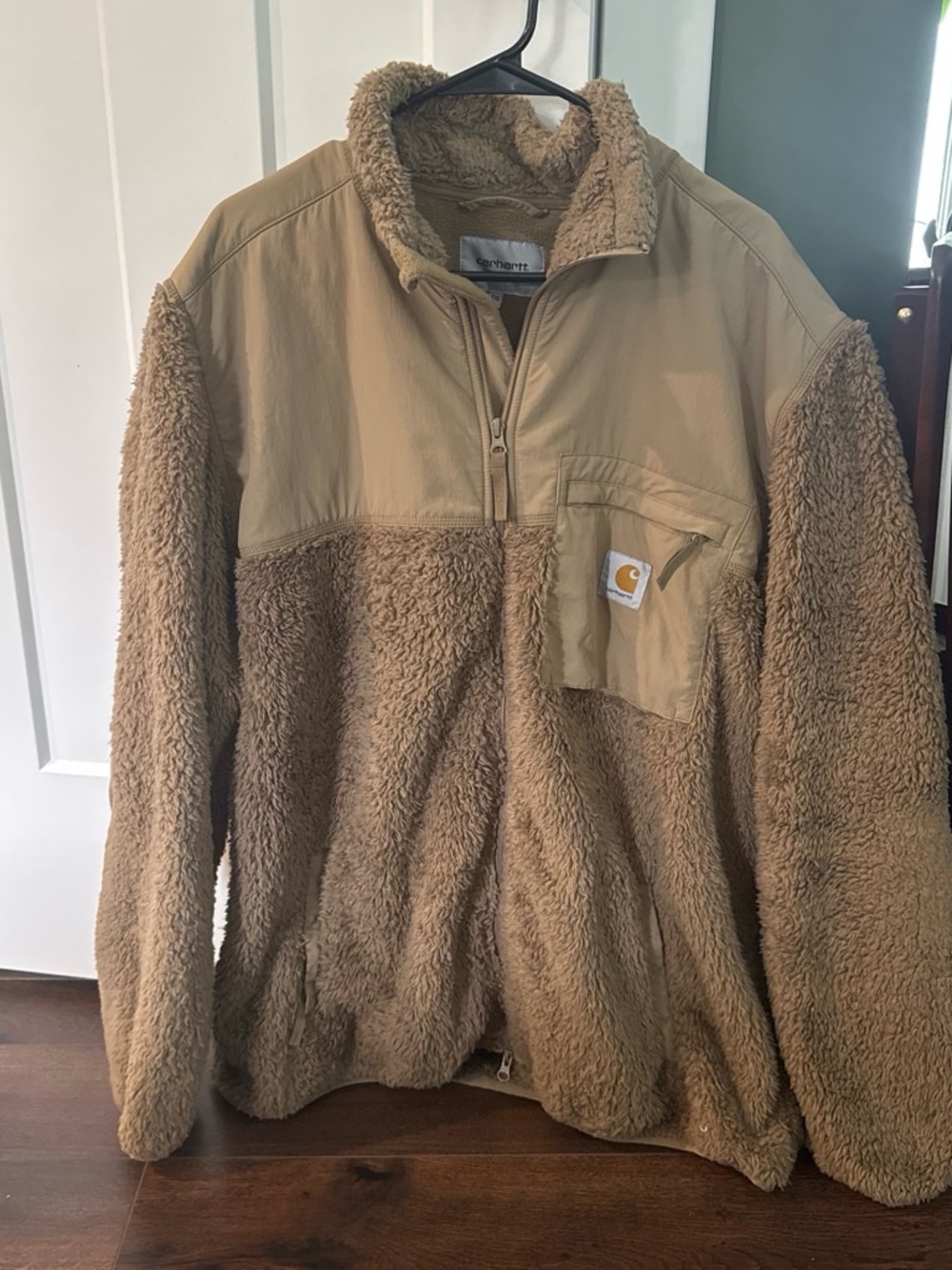 Carhartt WIP Tan Sherpa Fleece Pullover